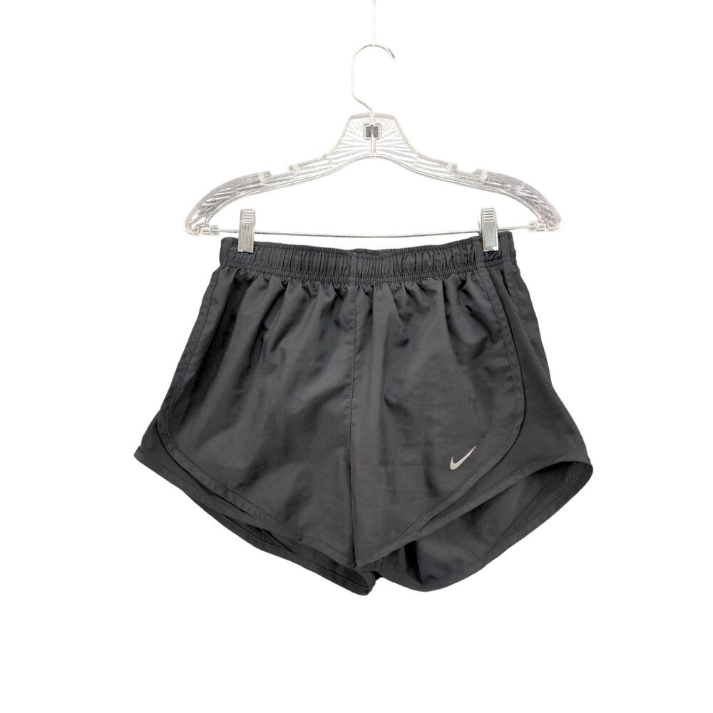 Nike Dri Fit Women's Athletic Shorts Size S Black Swoosh Logo